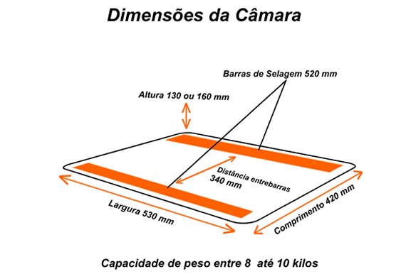 Detalhes Máquina a Vacuo Modelo WV 170