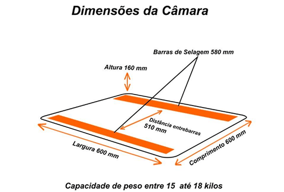 Detalhes Máquina a Vacuo Modelo WV 370